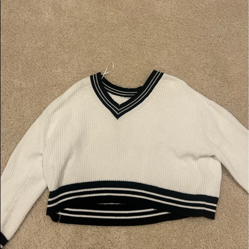 LA Hearts White Sweater